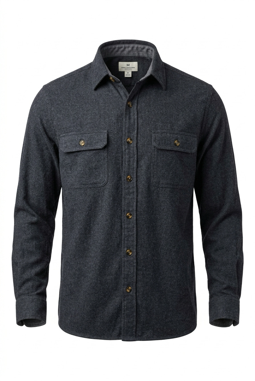 Canyon Guide Outfitters Flannel Shirt Mens Large Blue Workwear Button Up